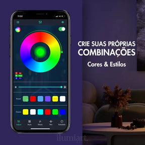 Luminária de chão RGB Dream Color com Sincronização Musical