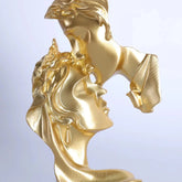 Estatueta Decorativa Luxo - Design Beijo Casal