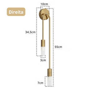 Luminária de Parede de Luxo - Design Moderno em LED