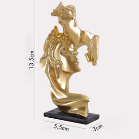 Estatueta Decorativa Luxo - Design Beijo Casal