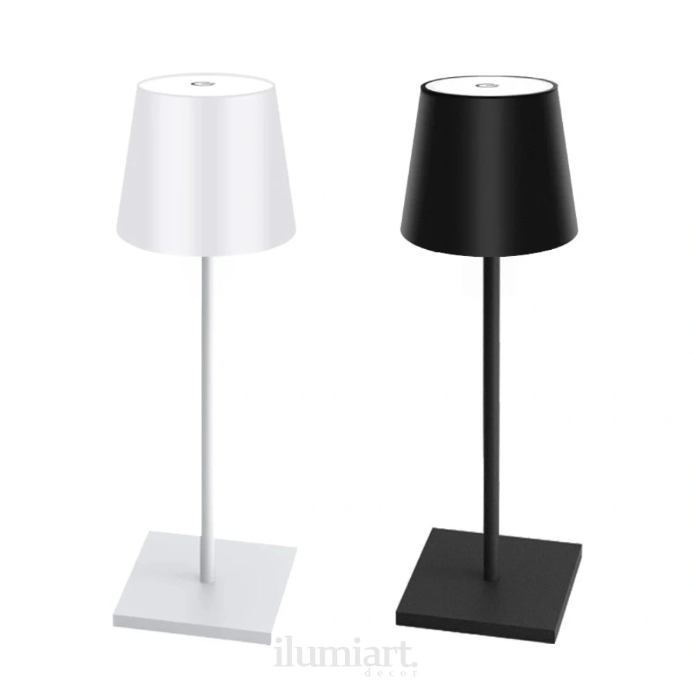 Luminária de Mesa LED Recarregável com Toque - 3 Níveis de Luminosidade